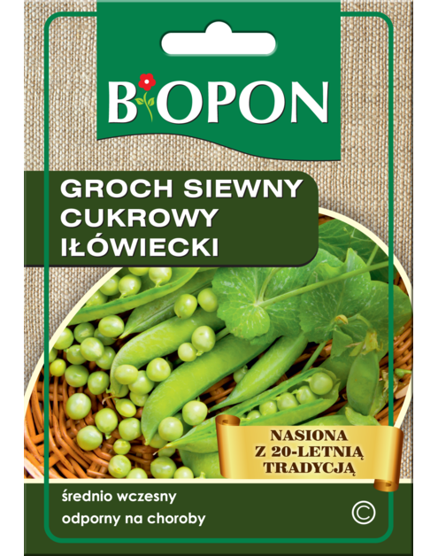 Zdjęcie: Groch siewny cukrowy Iłówiecki 40 g BIOPON