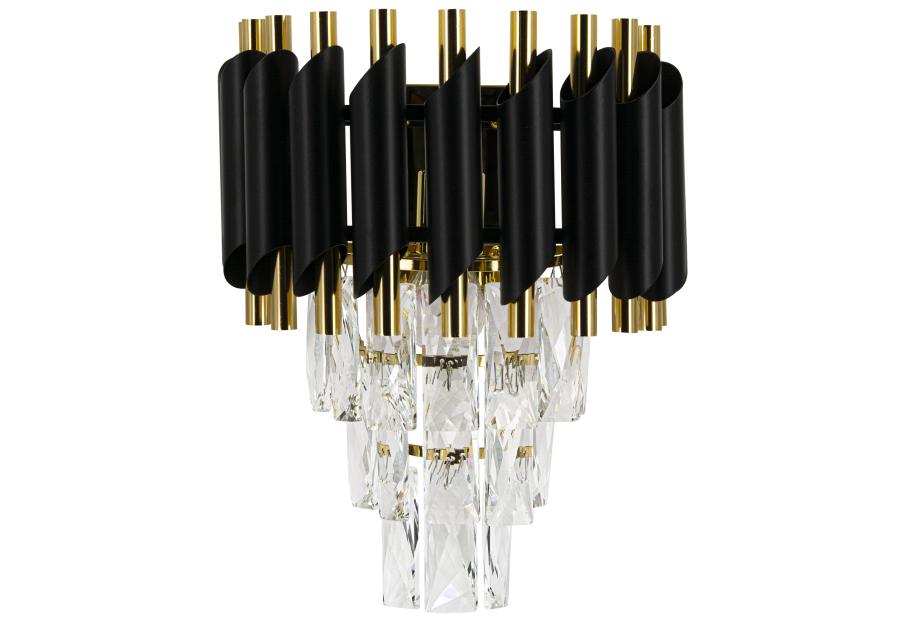Zdjęcie: Kinkiet Toledo 1-punktowy czarno-złoty ELEM