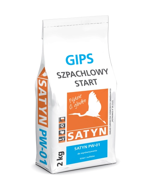 Zdjęcie: Gips szpachlowy Start PW-01, 2 kg SATYN
