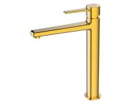 Zdjęcie: Wysoka bateria umywalkowa Glamour złota INVENA