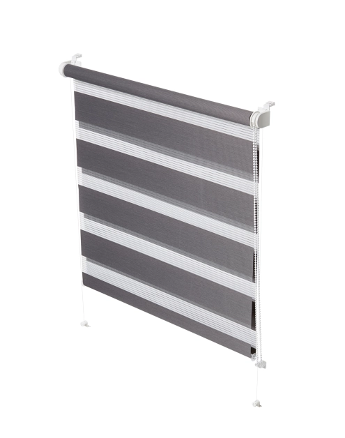 Zdjęcie: Roleta mini Zebra 724 popiel 72,5x150 cm GARDINIA