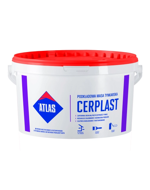 Zdjęcie: Masa tynkarska biała Cerplast 5 kg ATLAS