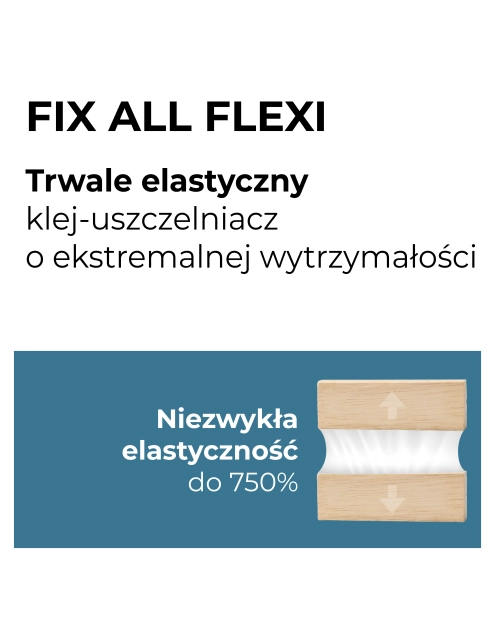 Zdjęcie: Klej uszczelniacz hybrydowy Fix All Flexi 125 ml biały SOUDAL