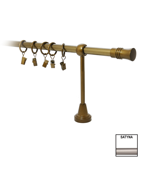 Zdjęcie: Karnisz pojedynczy Nokaut fi 16 mm - 160 cm cylinder satyna KARWEL