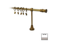 Zdjęcie: Karnisz pojedynczy Nokaut fi 16 mm - 160 cm cylinder satyna KARWEL