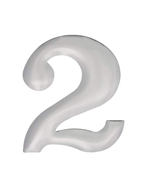 Zdjęcie: Cyfra 2 aluminiowa, chrom 37 mm METRO
