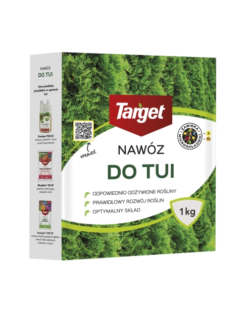 Zdjęcie: Nawóz granulowany do tui z mikroskładnikami 1 kg TARGET