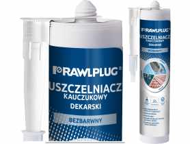 Uszczelniacz dekarski kauczukowy R-SL-DEK bezbarwny 300 ml RAWLPLUG