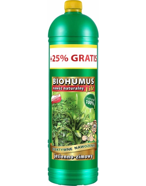 Zdjęcie: Nawóz Biohumus Life Jesienno-zimowy 1 L + 25% gratis EKODARPOL