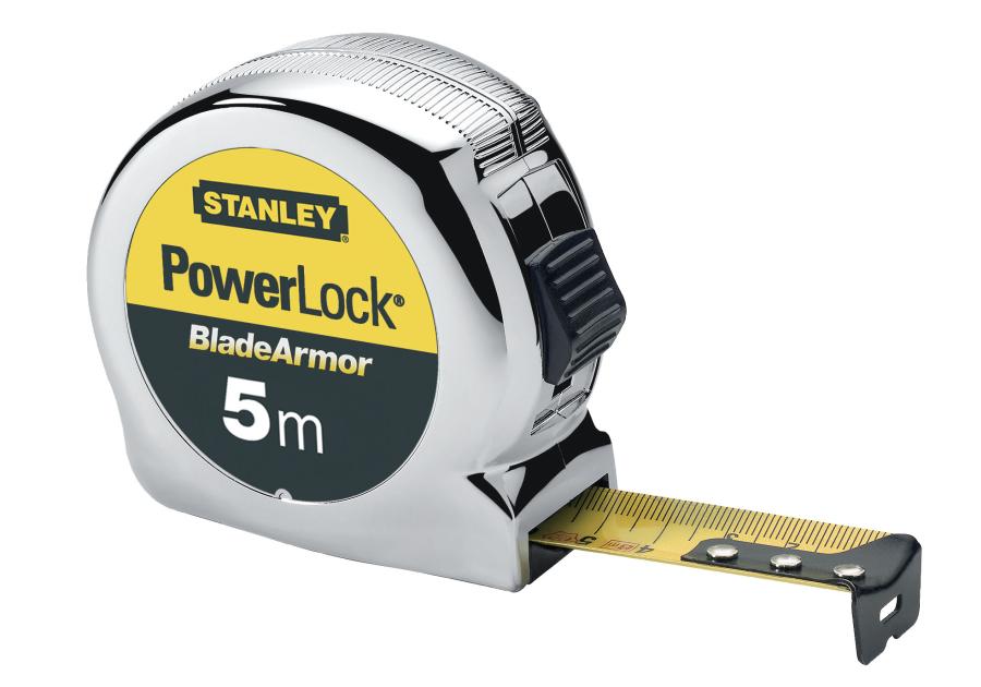 Zdjęcie: Miara stalowa Powerlock B/A 8 m x 25 mm obudowa chromowana STANLEY