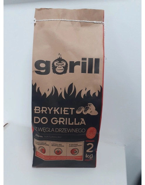 Zdjęcie: Brykiet do grilla z węgla drzewnego Gorill 2 kg TRANS-PAL