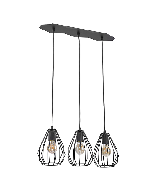 Zdjęcie: Lampa wisząca Brylant 3 x E27 czarna 2259 TK LIGHTING