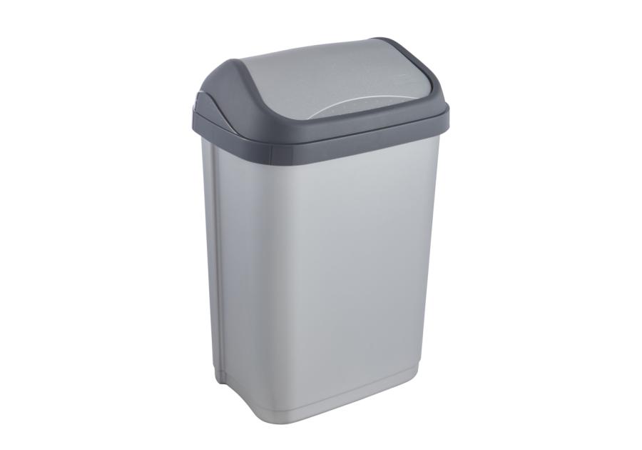 Zdjęcie: Kosz na śmieci z obrotową pokrywą swantje 10 L srebrny KEEEPER