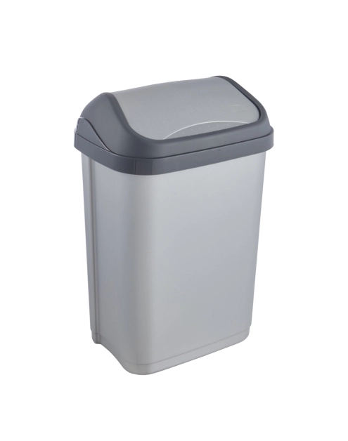 Zdjęcie: Kosz na śmieci z obrotową pokrywą swantje 10 L srebrny KEEEPER
