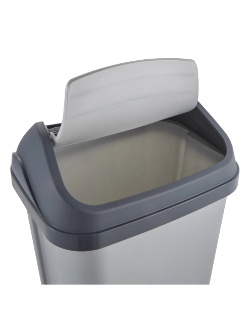 Zdjęcie: Kosz na śmieci z obrotową pokrywą swantje 10 L srebrny KEEEPER