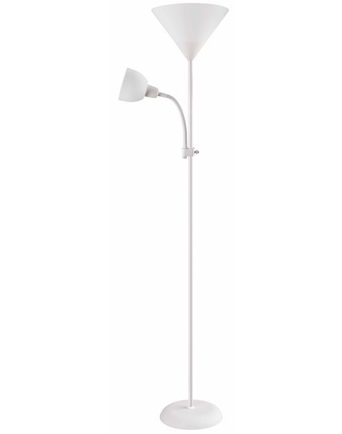 Zdjęcie: Lampa podłogowa Kama biało-serbrna ADRILUX
