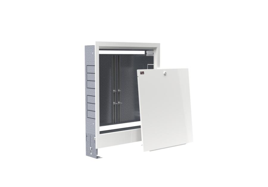 Zdjęcie: Szafka podtynkowa PEX, 6 obwodów, zamek na monetę PIPELIFE