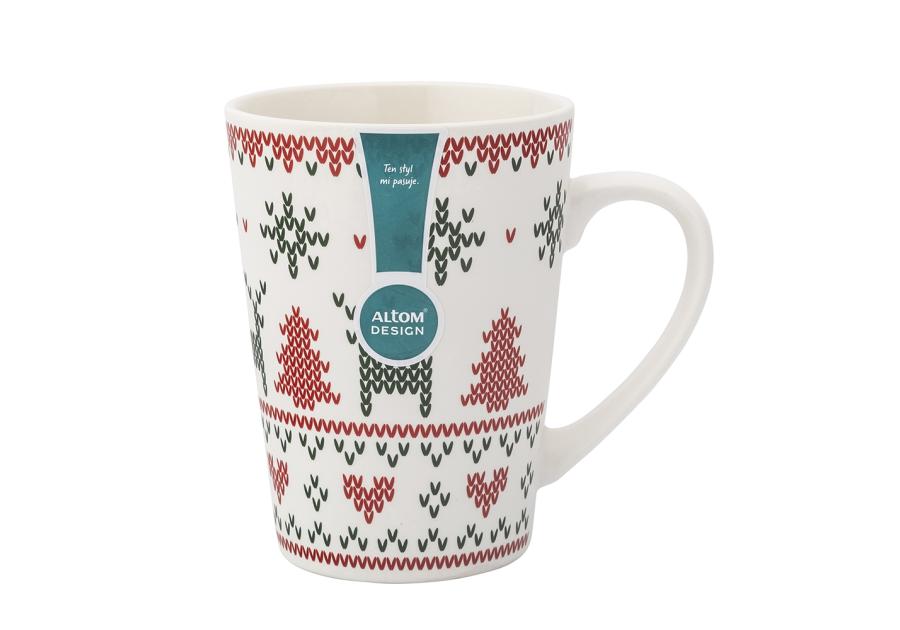 Zdjęcie: Kubek stożek wysoki 540 ml dekoracja scandi B ALTOM DESIGN