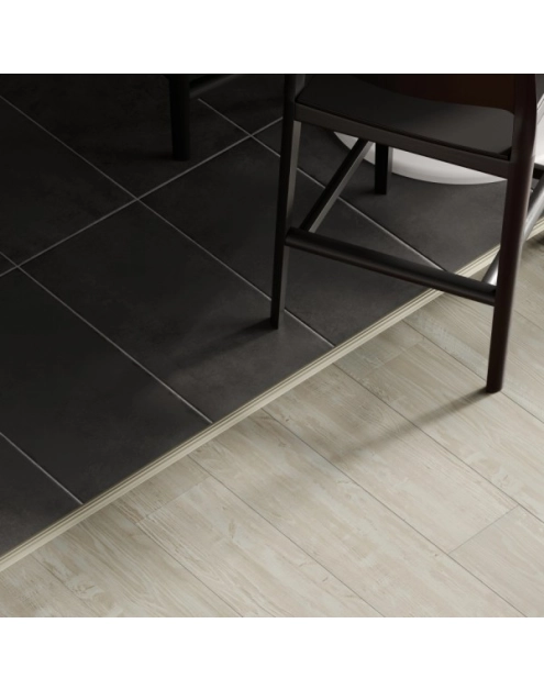 Zdjęcie: Listwa ochronna aluminium wcisk z ryflem 47 mm 0,93 m szampan CEZAR