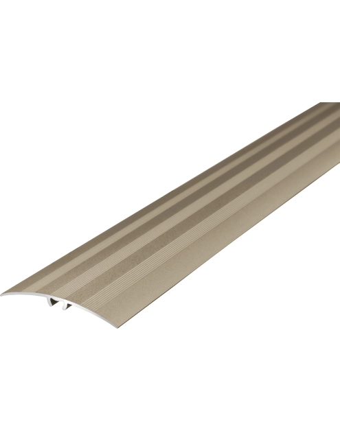 Zdjęcie: Listwa ochronna aluminium wcisk z ryflem 47 mm 0,93 m szampan CEZAR