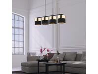 Zdjęcie: Lampa wisząca Hilton black/gold 4 x E27 4342 TK LIGHTING