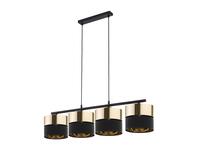 Zdjęcie: Lampa wisząca Hilton black/gold 4 x E27 4342 TK LIGHTING