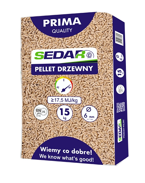 Zdjęcie: Pellet drzewny Prima Quality 15 kg SEDAR