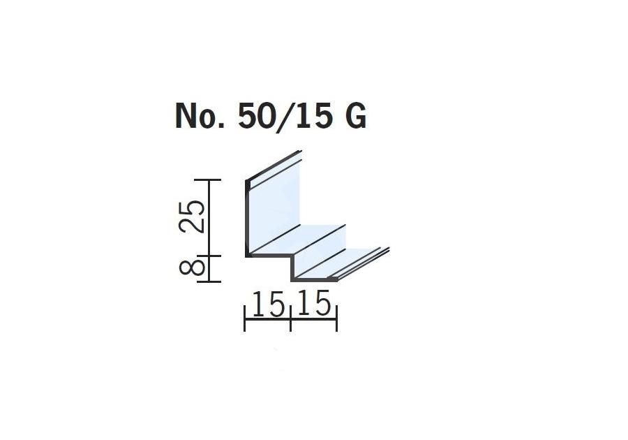 Zdjęcie: Profil przyścienny schodkowy 25x15x8x15, długość 305 cm OWA