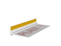 Zdjęcie: Listwa PVC BP13 Midi L250 9/3 biały, dylatacyjna, z siatką i z uszczelką BELLA PLAST