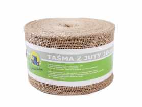 Taśma z juty 10 cm - 2,5 m dekoracyjna TIN TOURS