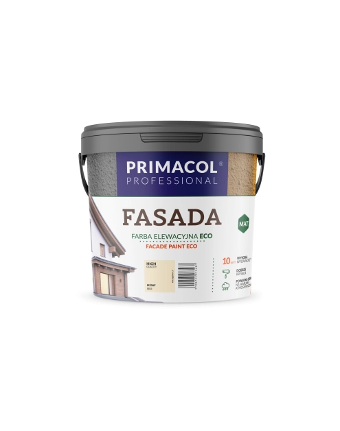 Zdjęcie: Farba Fasada Eco beżowy 4,5 L PRIMACOL