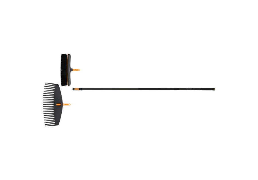 Zdjęcie: Zestaw szczotka + grabie do liści OneClick FISKARS