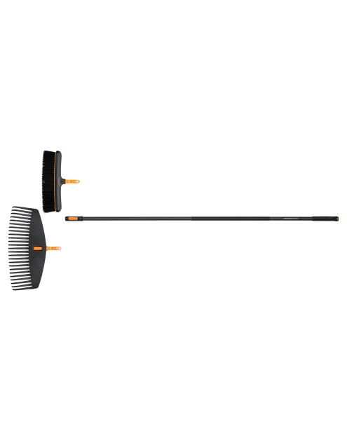 Zdjęcie: Zestaw szczotka + grabie do liści OneClick FISKARS