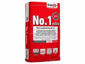 Zaprawa klejowa odkształcalna S1 NO.1 400 Extra 22,5 kg SOPRO