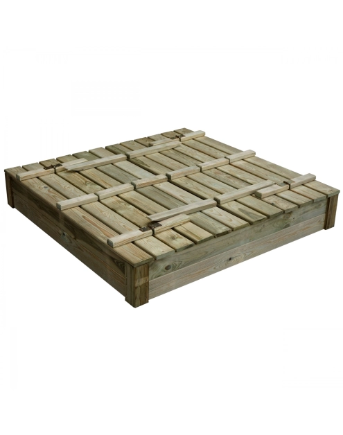 Zdjęcie: Piaskownica 120x120 z ławeczką i przykryciem Tomek SOBEX