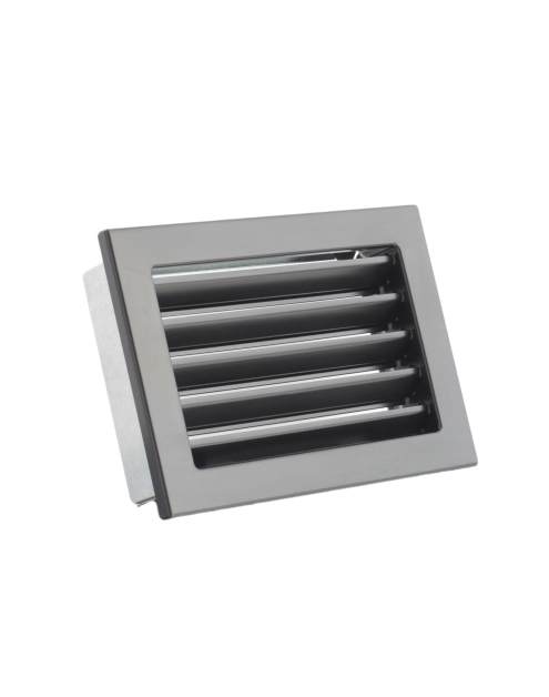 Zdjęcie: Kratka Ventlab KRVZS240x170-ML.CZ z żaluzją stałą czarna DARCO