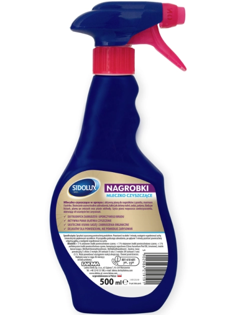 Zdjęcie: Mleczko czyszczące 500 ml Nagrobki SIDOLUX