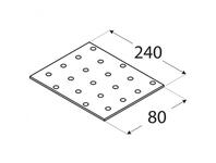 Zdjęcie: Płytka perforowana 8x24 cmm PP 10 DMX