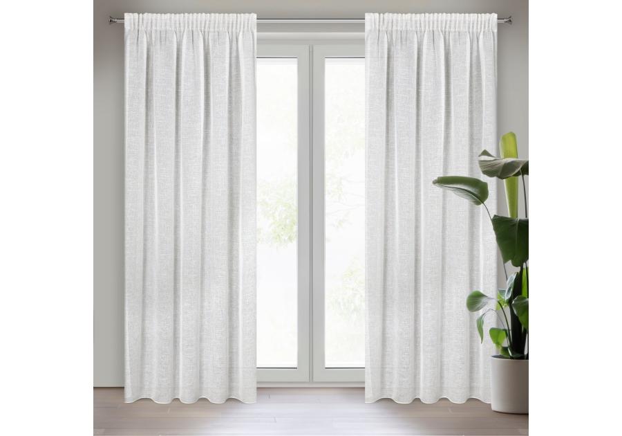 Zdjęcie: Zasłona gotowa Katrin na taśmie 140x270 cm naturalny EUROFIRANY