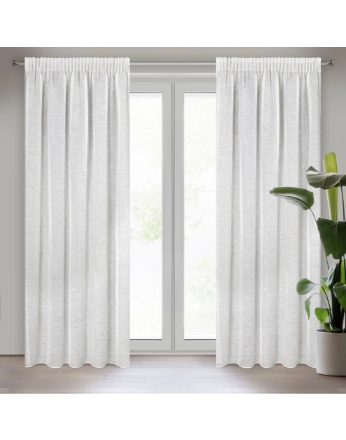 Zdjęcie: Zasłona gotowa Katrin na taśmie 140x270 cm naturalny EUROFIRANY