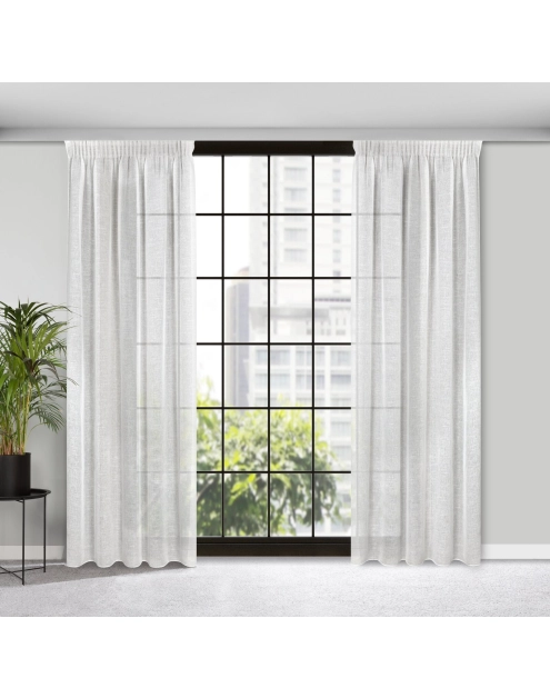 Zdjęcie: Zasłona gotowa Katrin na taśmie 140x270 cm naturalny EUROFIRANY