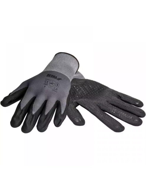 Zdjęcie: Rękawice ochronne nitrylowe nakrapiane rozmiar 9 DEDRA