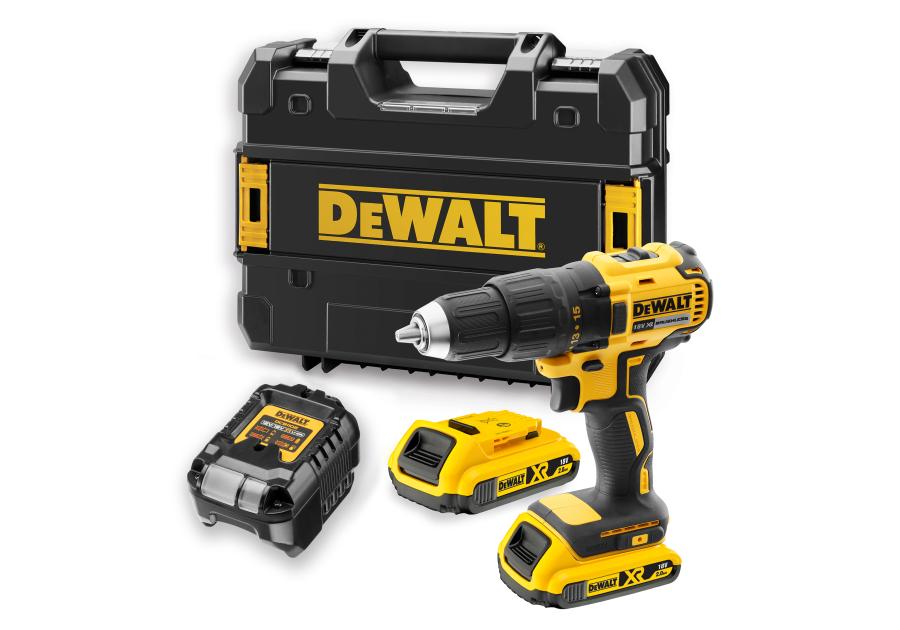 Zdjęcie: Wiertarko-wkrętarka 18 V, 2 x 2,0 Ah DEWALT