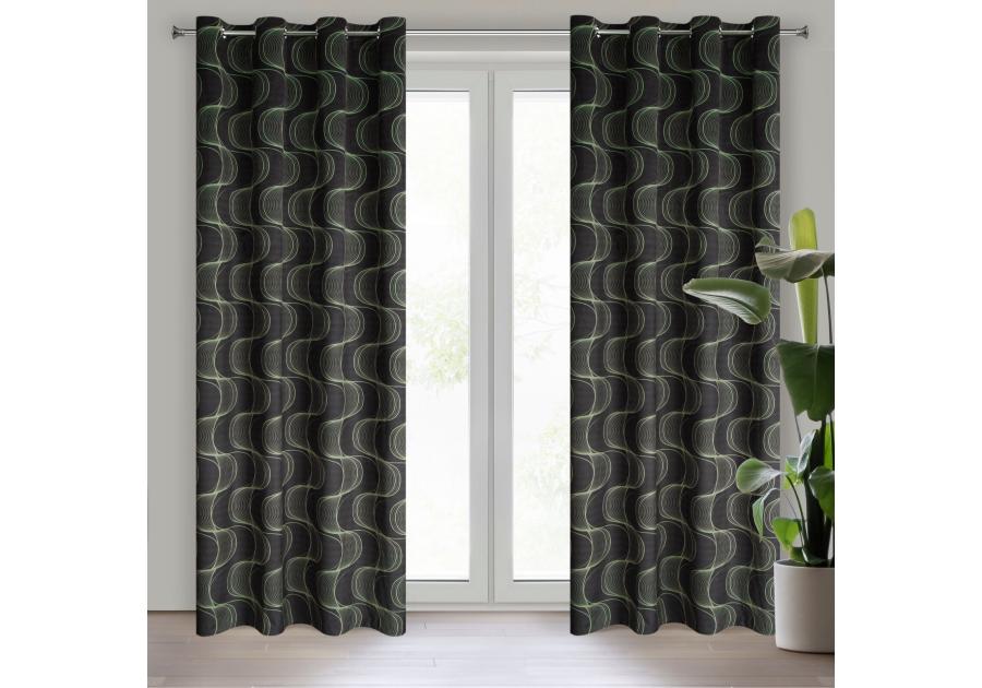 Zdjęcie: Zasłona gotowa Pola 140 x 250 cm zielony EUROFIRANY