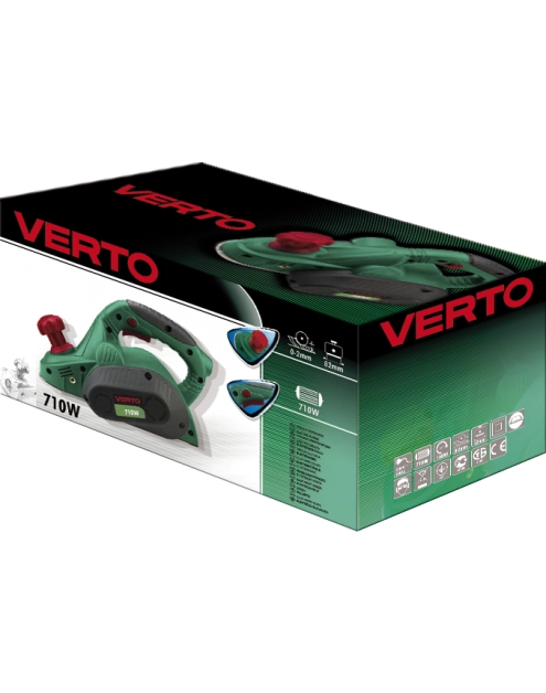 Zdjęcie: Strug 710W, głębokość strugania 2 mm, szerokość strugania 82 mm VERTO