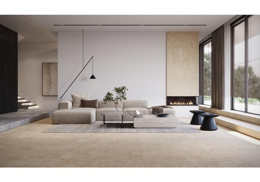 Zdjęcie: Gres szkliwiony Eco Stonerelax beige matt 29,8x59,8 cm G1 CERSANIT