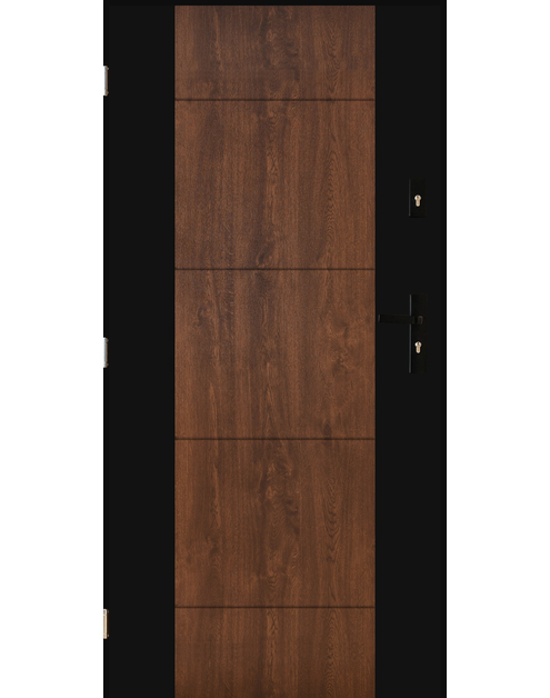 Zdjęcie: Drzwi zewnętrzne Libra orzech 90 lewe kpl PANTOR