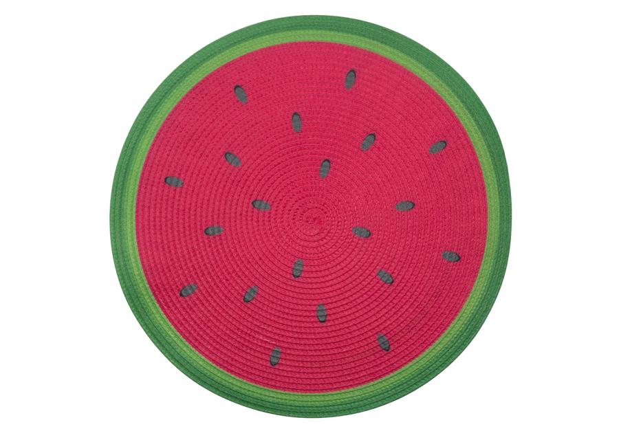 Zdjęcie: Mata słomkowa Tropicana okrągła średnica 38 cm dekoracja arbuz ALTOM DESIGN