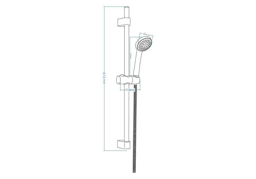 Zdjęcie: Zestaw natryskowy 1-funkcyjny Neo Loco Chrom DEANTE