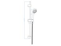 Zdjęcie: Zestaw natryskowy 1-funkcyjny Neo Loco Chrom DEANTE